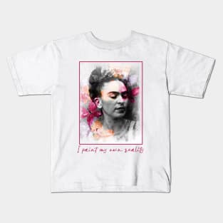 FRIDA KAHLO Mexican Feminist portrait Kids T-Shirt